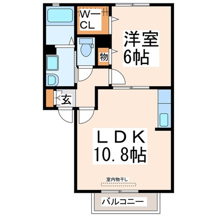 桜木小学校前 徒歩5分 2階の物件間取画像